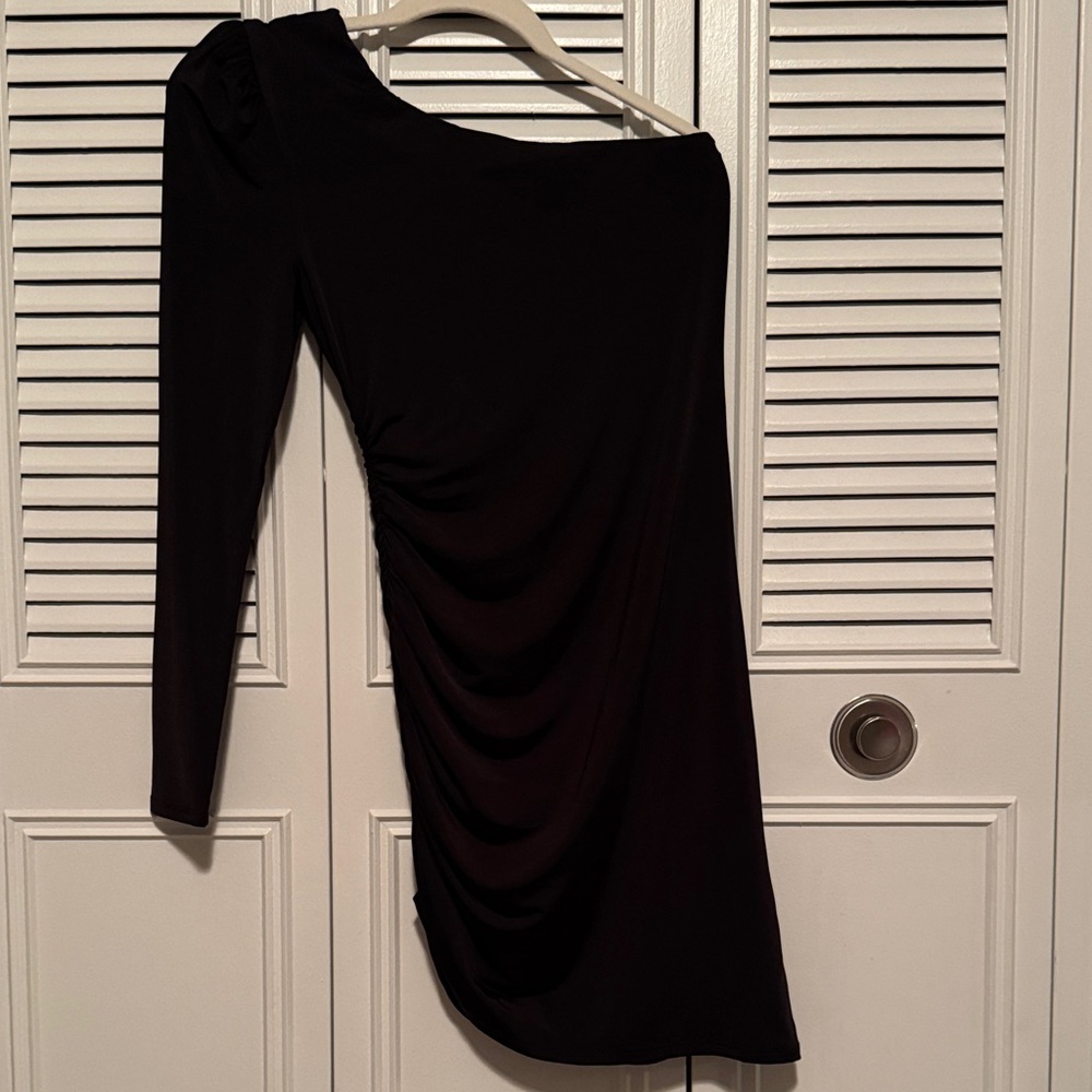 Lovers + Friends Kenia Ruched Stretch One Shoulder Mini Dress